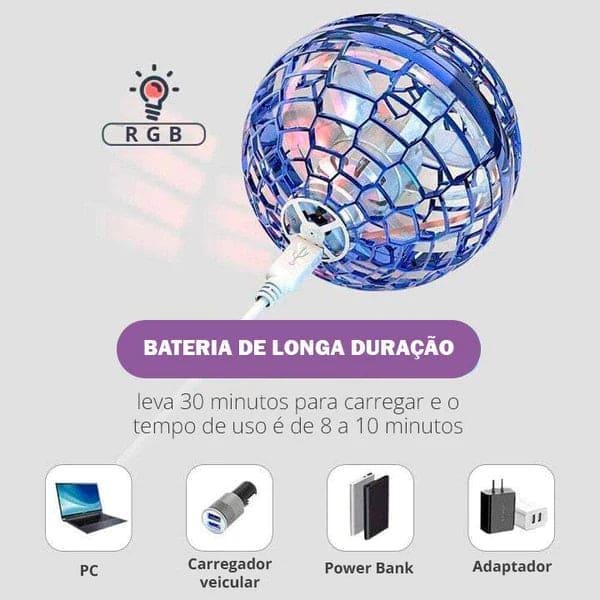 Bola Voadora - Com Led e Carregador USB